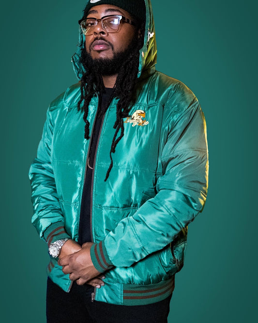 Ivory Lee's Forest Green winter jacket